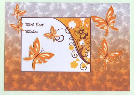 Shaded Backgrounds - Frosty Fingers - Florida Orange by Christine Dixon