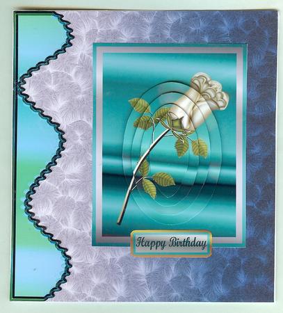 Shaded Backgrounds - Frosty Fingers - Aqua by Christine Dixon