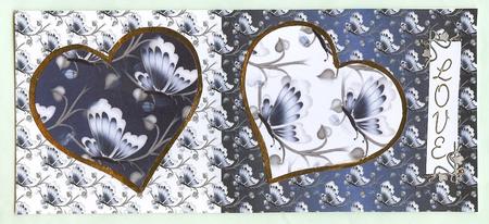 2 Butterfly A5 Backing Paper by Christine Dixon