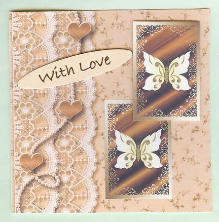 White Butterfly on Silk Atc Cards Set by Christine Dixon