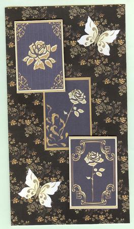 Golden Roses Atcs by Christine Dixon