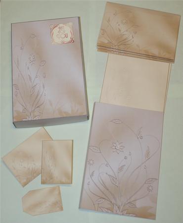 Cream Stationery Set by Christine Dixon
