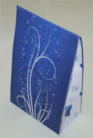 Blue Hearts and Balloons Pinch Bag by Christine Dixon