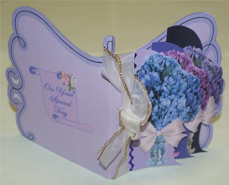 Fold and Flip Hydrangers and Bows Easy Cards by Christine Dixon