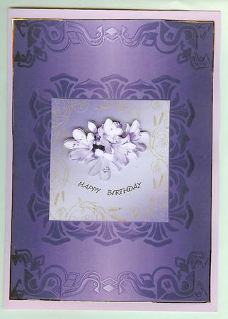 Lilac Freesias by Christine Dixon