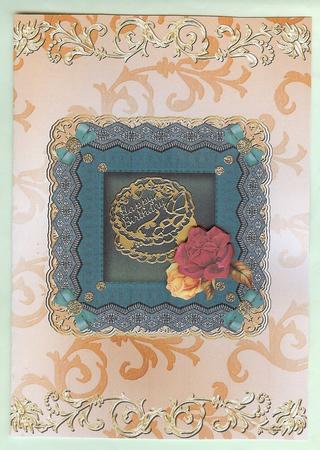 Gilding and Swirls in Peach by Christine Dixon