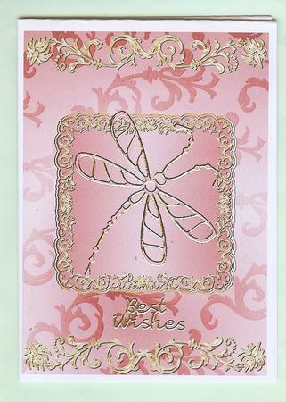Gilding and Swirls in Rose by Christine Dixon