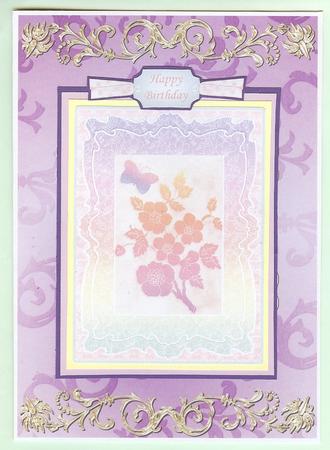 Gilding and Swirls in Pink by Christine Dixon