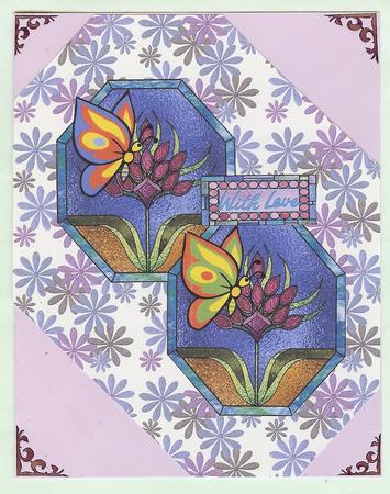 Flowered Backing Paper 2 by Christine Dixon