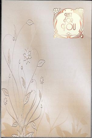 Art Nouveau Greeting Plates in Blush by Christine Dixon