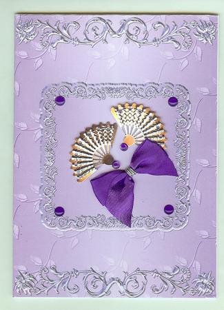 Silverleaf Card Front - Lilac by Christine Dixon