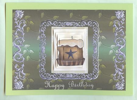Silverleaf Card Front - Olive by Christine Dixon