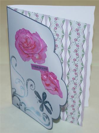 Rose Trellis Background Sheet 2 by Christine Dixon