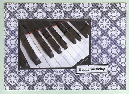 Ebony and Ivory - Diamond Stacker Card by Christine Dixon