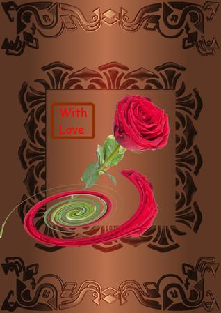 Single Red Rose Image (cu4cu) by Christine Dixon