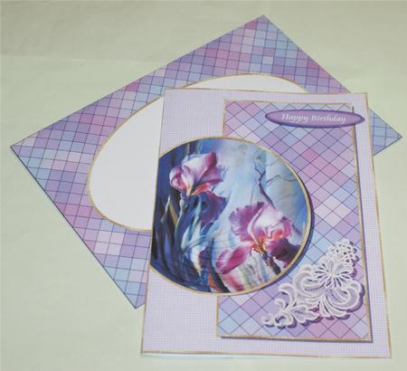 Partial Circle Pyramid Card & Envelope Kit - 6 by Christine Dixon