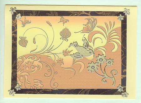 Flourish Garden Layered Background Yellow by Christine Dixon