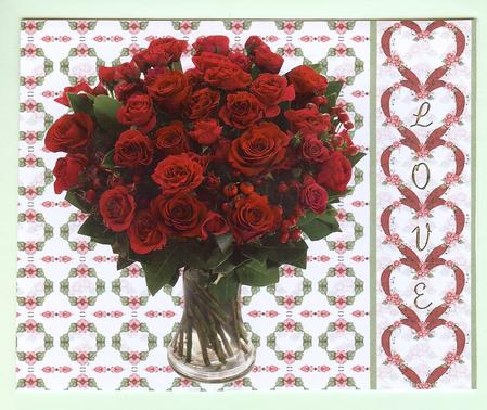 Hearts Entwined Border Sheet by Christine Dixon