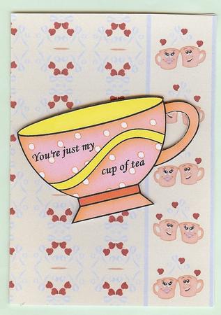 My Cup of Tea Border Sheet by Christine Dixon