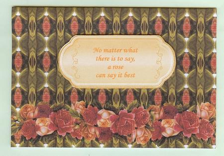 Rose Bouquet Border Sheet by Christine Dixon
