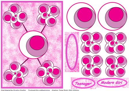 Circles & Flowers Clipart Kit Cu4cu by Christine Dixon