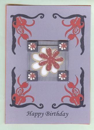 Art Nouveau Lily Corners Digital Stamps by Christine Dixon