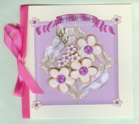 Vintage Cream Ornate Gold Lace Curl Rosebud Frame by Christine Dixon