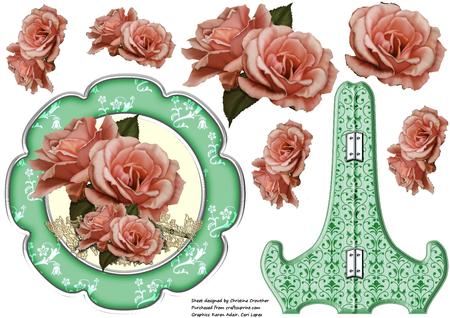 Embossed Plate Stands by Christine Dixon