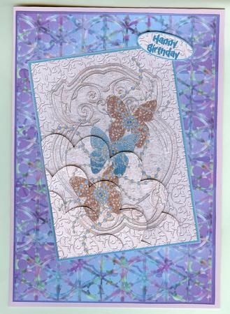 Silky Satin Pattern Embossed Panel Mats Set-02 by Christine Dixon