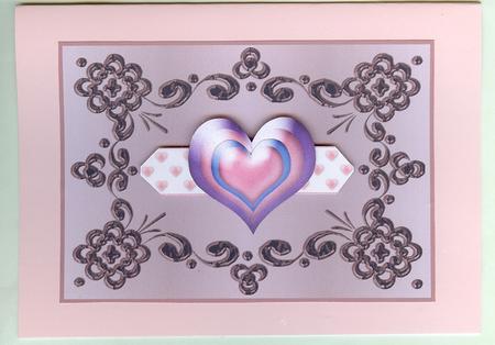 Purple and Rose Card Fronts by Christine Dixon
