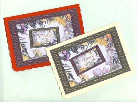 Flower & Leaf Border by Christine Dixon