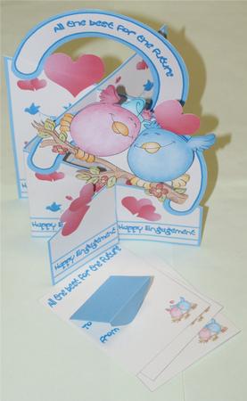 Engagement Cascade Deluxe (lovebirds) by Christine Dixon