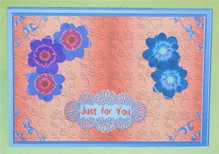 20 Clear Glass Flower Brads - Brights by Christine Dixon