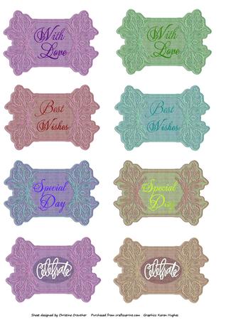 Say It with Words - Sentiment Greetings by Christine Dixon