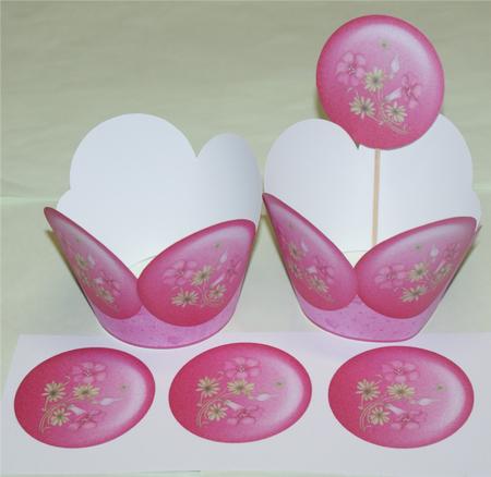 Cupcake Wrappers Templates by Christine Dixon