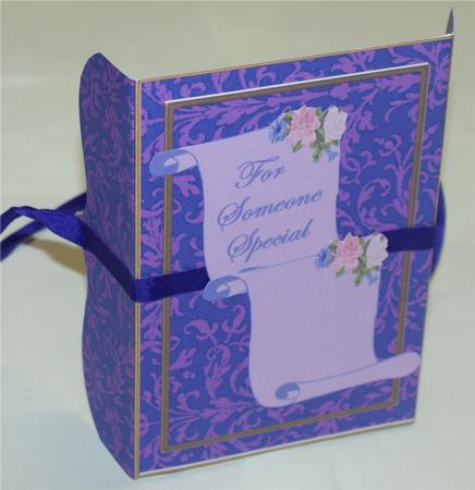 Purple Bracket Card Wrap by Christine Dixon