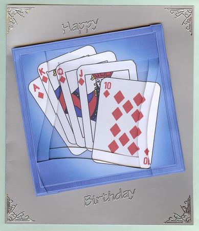 Playing Cards Quick Card with Wavy Spiral Side Stacker by Christine Dixon
