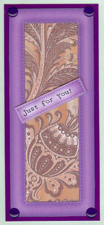 Burnt Orange Big Floral Painted Wallpaper A4 Backing Paper by Christine Dixon