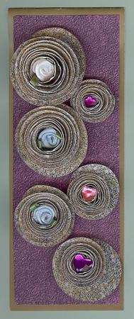 Gold Glitter Chinese Paper Roses Sheet by Christine Dixon