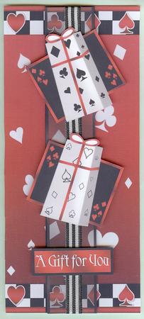 Dl Ribbon Centre Male Birthday by Christine Dixon