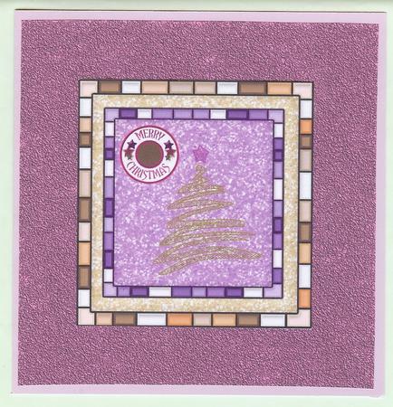 Pink Etching Backing Sheet by Christine Dixon
