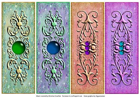Gem Divider Embellishments 2 - Designer Resource by Christine Dixon