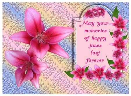 Asiatic Lillies Designer Resources Layers Frames by Christine Dixon