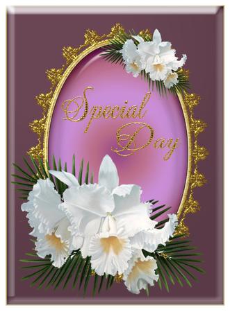Orchid Layered Designer Resource Png Format by Christine Dixon