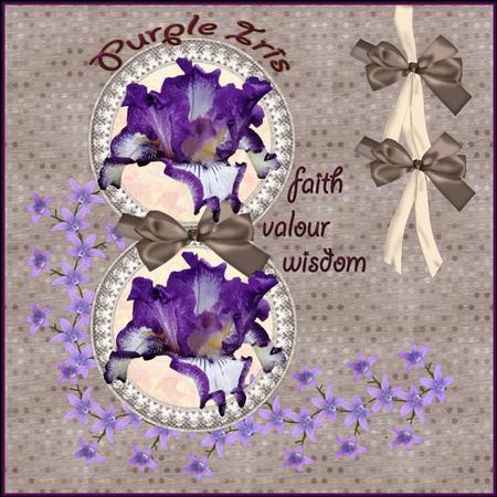 Designer Resource Purple Iris by Christine Dixon