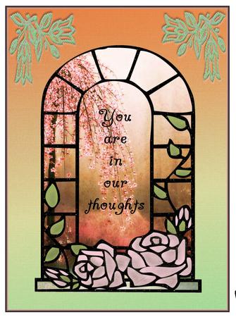 Painted Rose Frames for Cu by Christine Dixon
