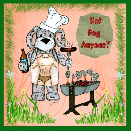 Bbq Dog by Christine Dixon