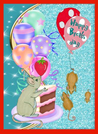 Cat Mice and Balloon Featured Gallery Photo