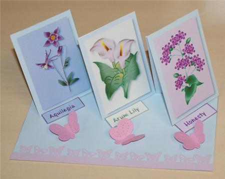 Floral Twisted Easel by Christine Dixon