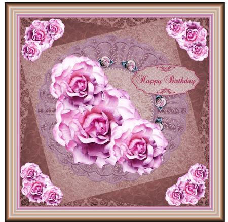 Art Filtered Paper Rose Layered by Christine Dixon
